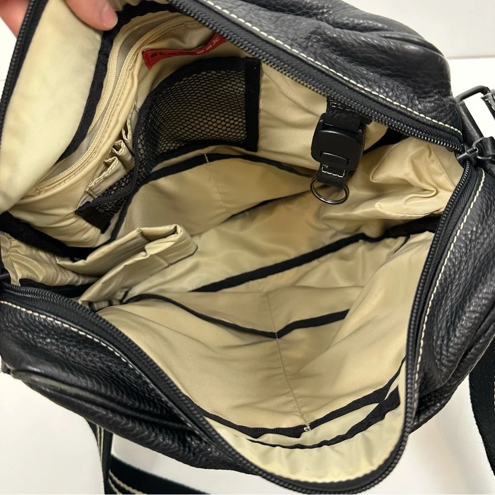 StorkSak London Leather Diaper Bag Unisex